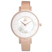 Reloj Obaku Mujer Lun in Acero chapado en oro rosa V158LEVWMV - V158LEVWMV